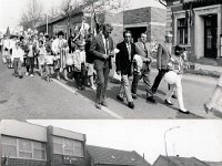 Május 1.-i felvonulás - Aszód, Kossuth Lajos utca